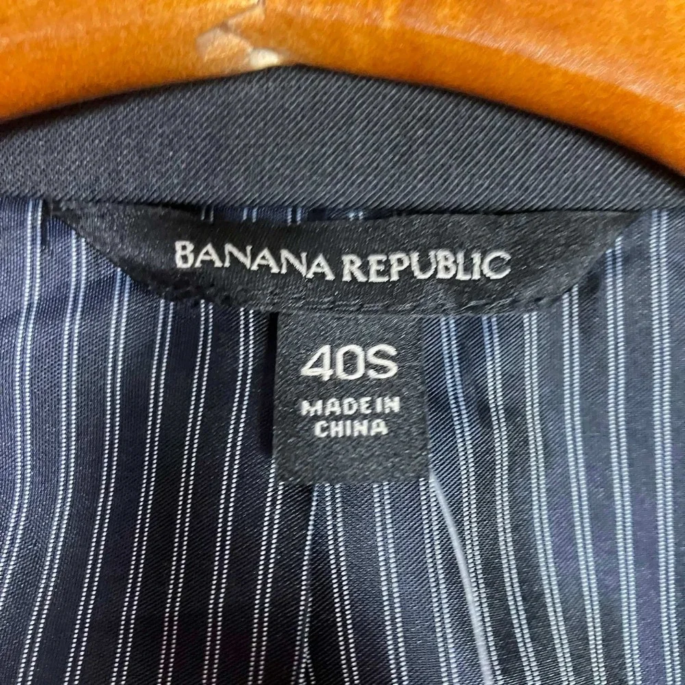 Banana Republic Mens 40S Standard Fit Marzotto Super 120s Wool Suit Jacket Grey